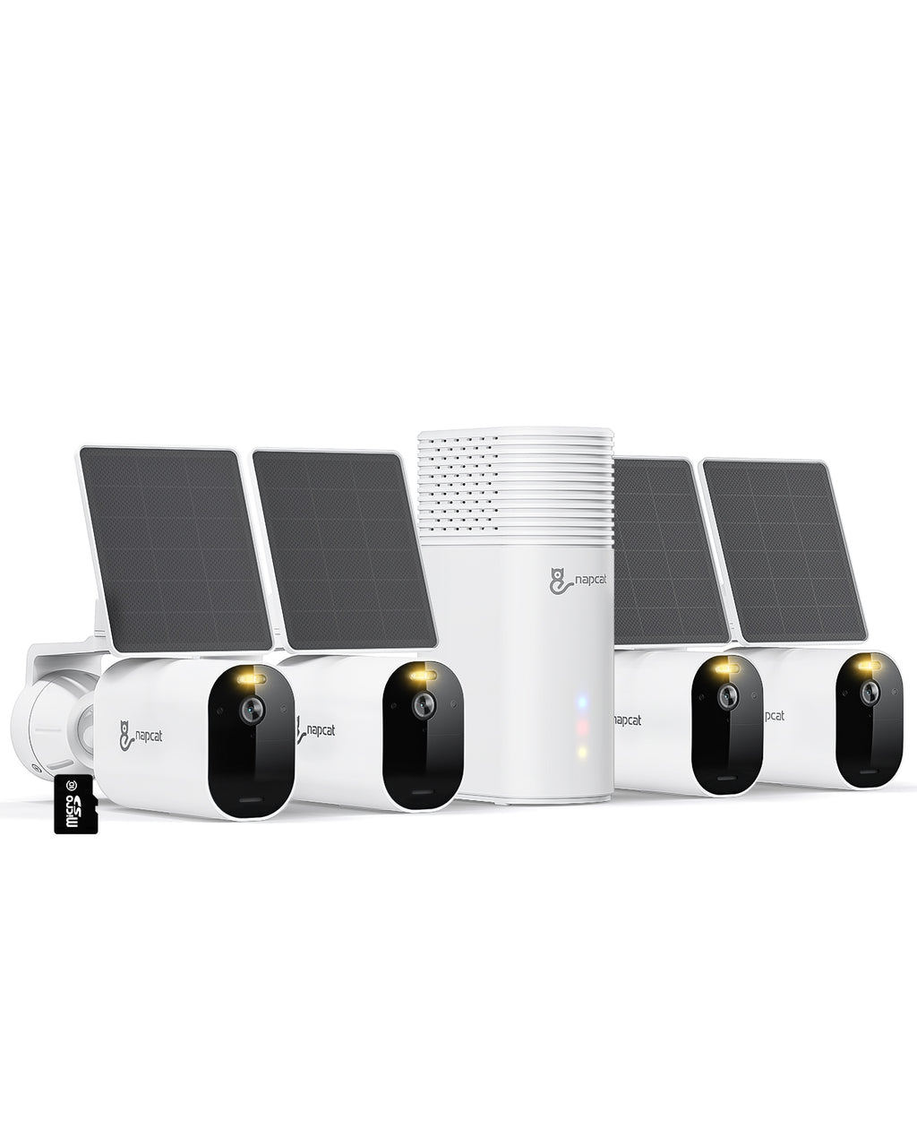 5MP HD Wireless Battery & Solar Power Camera System, NVR Playback & Setup, No Network Needing Optional, Local Storage, No Monthly Fee