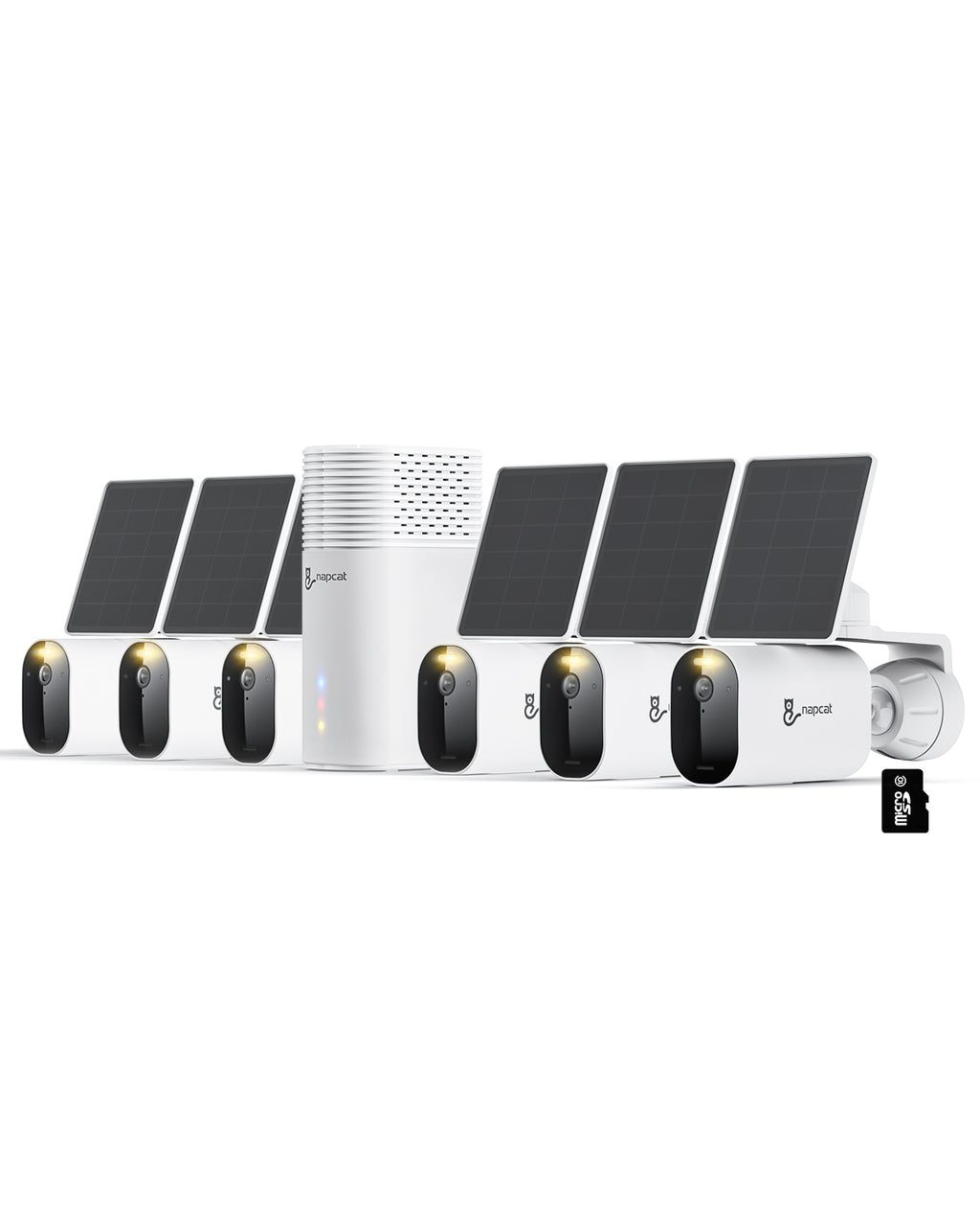 5MP HD Wireless Battery & Solar Power Camera System, NVR Playback & Setup, No Network Needing Optional, Local Storage, No Monthly Fee