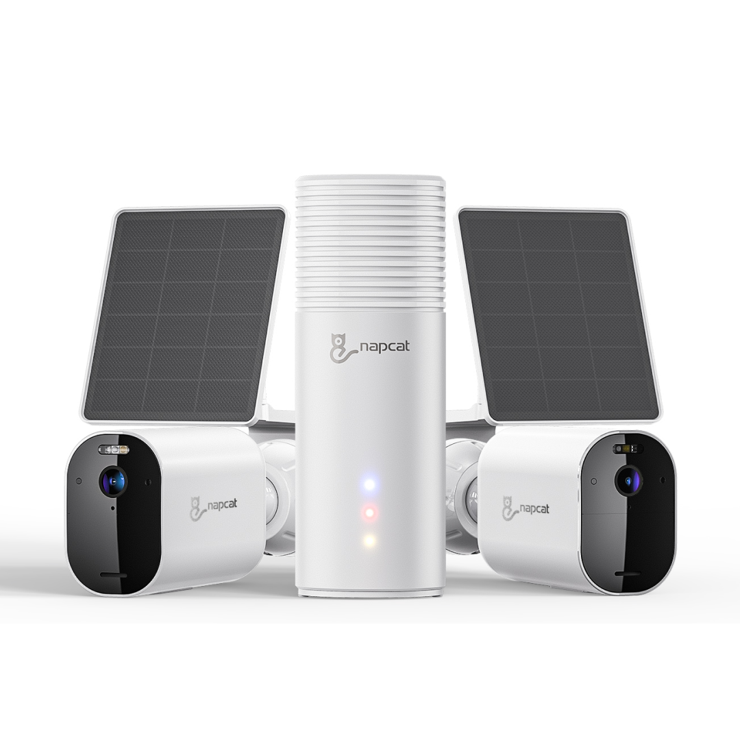 5MP HD Wireless Battery & Solar Power Camera System, NVR Playback & Setup, No Network Needing Optional, Local Storage, No Monthly Fee