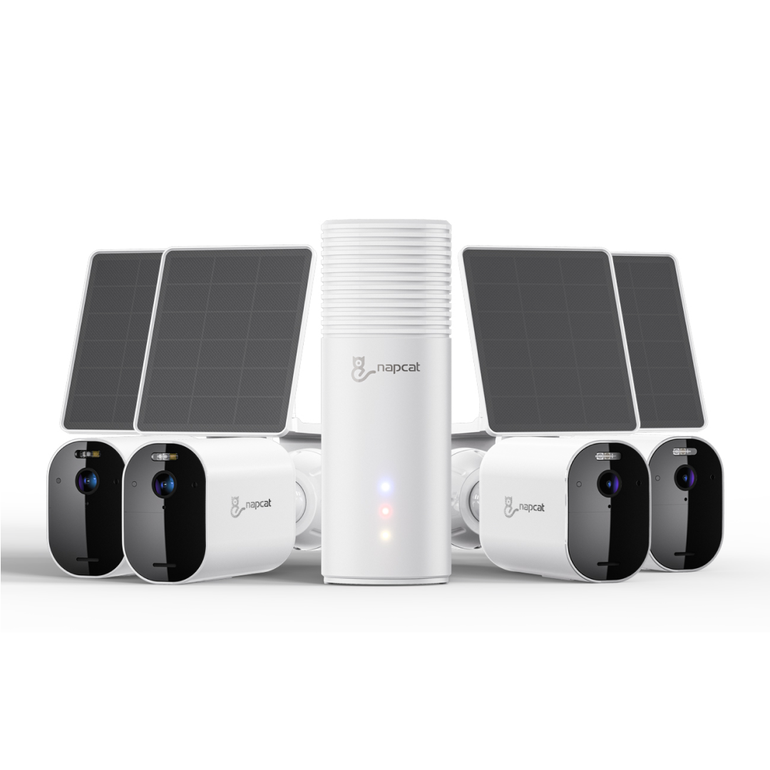 5MP HD Wireless Battery & Solar Power Camera System, NVR Playback & Setup, No Network Needing Optional, Local Storage, No Monthly Fee