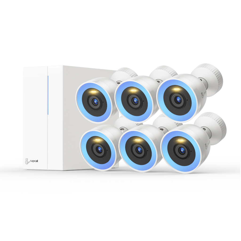 4K Color Night Vision Proaction Deterrent Security System - 8 Channel 6 Cameras with 2TB HDD