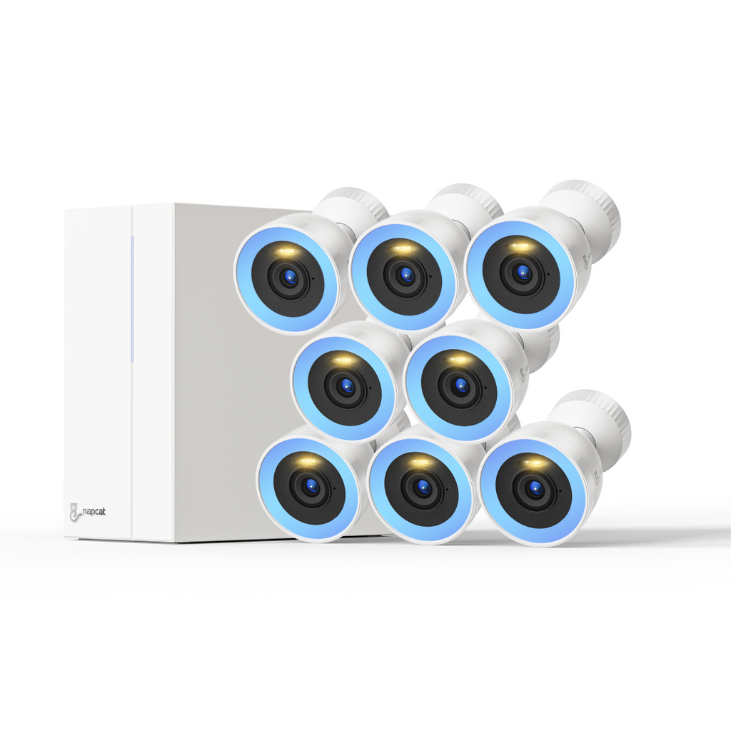 4K Color Night Vision Proaction Deterrent Security System - 8 Channel 8 Cameras with 2TB HDD